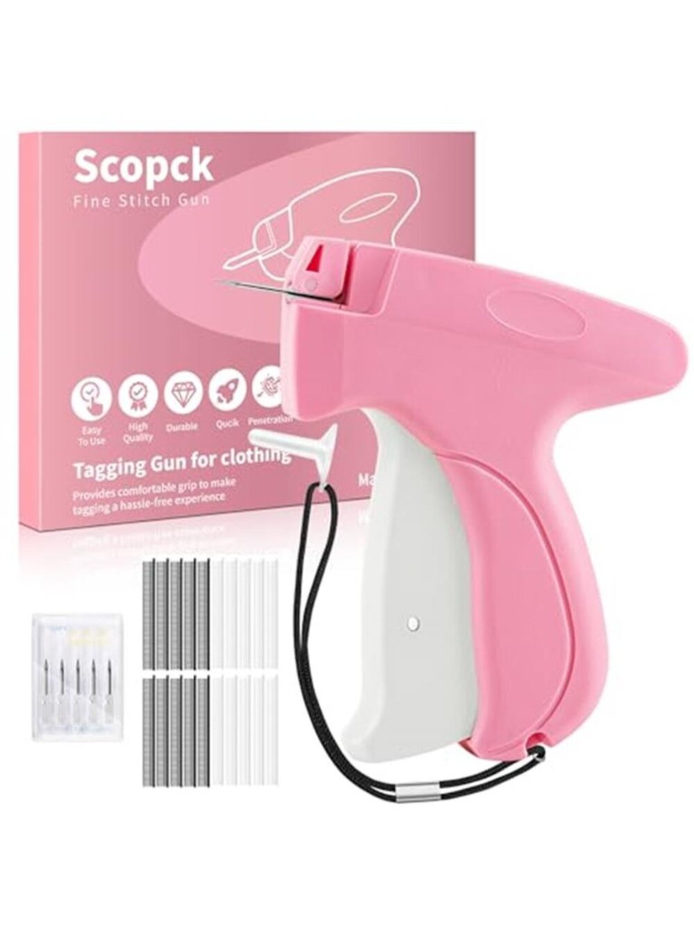 Stitch Gun for Clothes - Handheld Stitch Gun Quick Clothing Fixer - Tagging Gun